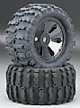 IMXC7161 - IMEX RODA MONTADA 1/8 Truggy Tire Set Carbon Design B 17mm (2)
